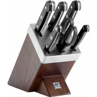 Zwilling Gourmet Selbstschärfender Messerblock Braun - Holz