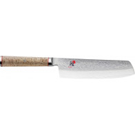 Miyabi 5000 MCD Nakiri 17 cm - Handle made of Masur birch in traditional D-shape - MC63 - Brown