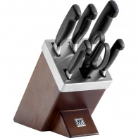 Zwilling ****VIER STERNE Self-sharpening 7-piece Knife Block - Wood