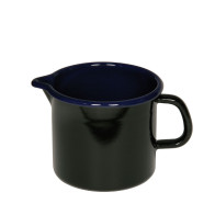 Riess Classic Black-Blue Spout Pot 16 cm / 2.0 L - Enamel