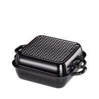 Riess Classic Roasting Pan 26 x 26 cm with Lid - Enamel
