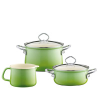 Riess Nouvelle Smaragd 3-Piece Cooking Starter Set - Enamel