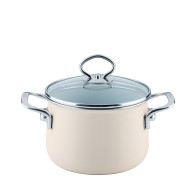 Riess Nouvelle Avorio extra strong meat pot 16 cm / 2.0 L - enamel