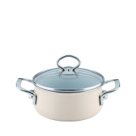 Riess Nouvelle Avorio extra strong casserole 16 cm / 1.0 L - enamel