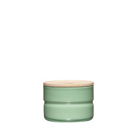 Riess Kitchen Management Storage Jar 0.23 L Slow Green - Enamel with Ash Wood Lid