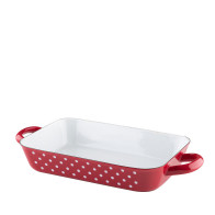 Riess Country Polka Dot Red Frying Pan 26 x 17 cm - Enamel