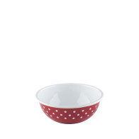 Riess Country Dots Red Bowl 14 cm / 0.47 L - Enamel