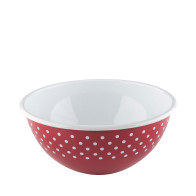 Riess Country Dots Red Bowl 26 cm / 4.0 L - Enamel