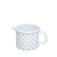 Riess Country Little Dots Grey Beak Pot 9 cm / 0.5 L - Enamel