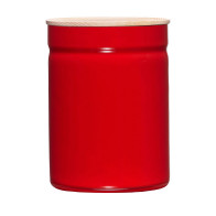 Riess Kitchen Management Storage Jar 2.25 L Fresh Tomato - Enamel with Ash Wood Lid