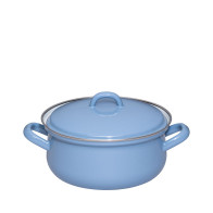 Riess Classic Nature Blue Casserole 18 cm / 1.5 L - Enamel