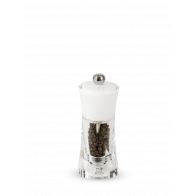 Peugeot Molène Pepper Mill 14 cm Acrylic White - Steel Grinder