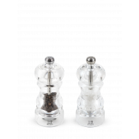 Peugeot Nancy Duo Pepper and Salt Mill 12 cm Acrylic - Steel Grinder