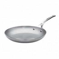 de Buyer Mineral B PRO Omelette Pan 28 cm - Iron with Beeswax Coating - Stainless Steel Cast Handle