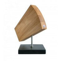 KAI Knife Block Wedge Magnetic / Rotatable - Oak Wood with Granite Base