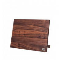KAI magnetic knife block for up to 8 knives - walnut wood