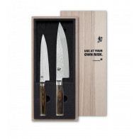 KAI Shun Premier Tim Mälzer 2-piece set with utility & chef's knife - Damascus steel - Pakkawood handle