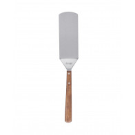triangle Classic Wood Palette 20 cm - angled - stainless steel - cherry wood handle