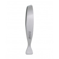 triangle fish bone tweezers diagonal grip - stainless steel
