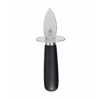 triangle oyster opener - stainless steel - lacquered wooden handle