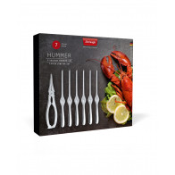 triangle lobster set 7-piece - stainless steel
