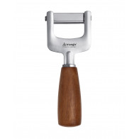 triangle Soul julienne cutter - stainless steel - plum wood handle