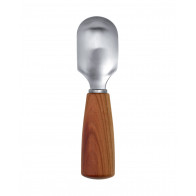 triangle Soul fruit spoon - stainless steel - plum wood handle
