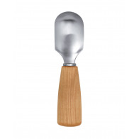 triangle Soul fruit spoon - stainless steel - cherry wood handle