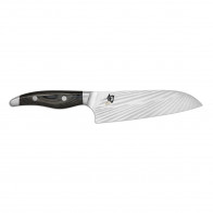 KAI Shun Nagare Santoku 18 cm - Damascus Steel - Handle Pakkawood