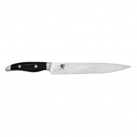 KAI Shun Nagare Black Ham Knife 23 cm - Damascus Steel - Pakkawood Handle Black
