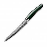 Nesmuk Exclusive C150 Damascus Slicer 16 cm - Handle Micarta Green