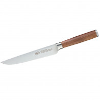 Rösle Masterclass meat knife 18 cm - CVM steel blade with walnut wood handle