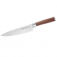 Rösle Masterclass Chef's Knife 20 cm - CVM Steel Blade with Walnut Wood Handle