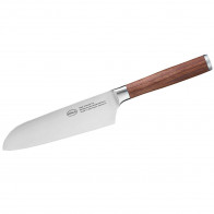 Rösle Masterclass Santoku 17.5 cm - CVM knife steel with walnut wood handle