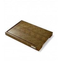 Nesmuk Cutting Board XL with Juice Groove - Smoked Oak End Grain