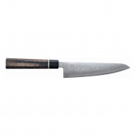 Suncraft Senzo Black Chef's Knife 14.3 cm - Damascus Steel - Pakkawood Handle