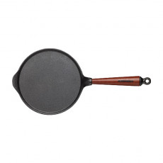 Skeppshult Traditional Pancake Pan 23 cm - Cast Iron with Beechwood Handle