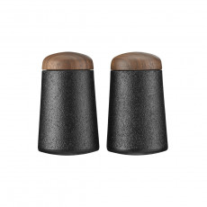 Skeppshult Shake Salt & Pepper Shaker - Cast Iron with Walnut Lid