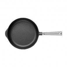 Skeppshult Professional Serving Pan 25 cm - Cast Iron with Stainless Steel Handle