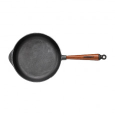 Skeppshult Traditional Serving Pan 25 cm - Cast Iron with Beechwood Handle