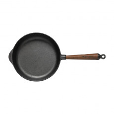 Skeppshult Walnut Serving Pan 25 cm - Cast Iron with Walnut Wood Handle