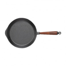 Skeppshult Traditional Pan 28 cm - Cast Iron with Beechwood Handle