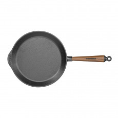 Skeppshult Walnut Pan 28 cm - Cast Iron with Walnut Wood Handle