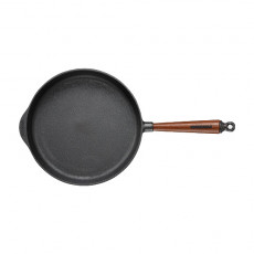 Skeppshult Traditional Serving Pan 28 cm - Cast Iron with Beechwood Handle