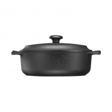 Skeppshult Roasting Pan round 24 cm / 3 L - Cast Iron with Lid