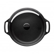 Skeppshult Round Roaster 28.5 cm / 7 L - Cast Iron with Glass Lid