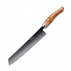 Nesmuk Janus Bread Knife 27 cm - Niobium Steel with DLC Coating - Handle Juniper