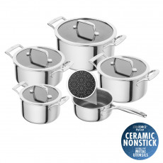 Zwilling Peak 5-piece cookware set - 18/10 stainless steel