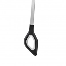 Rösle cooking spoon with hole & round handle - stainless steel with silicone