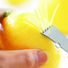 Rösle string cutter with round handle - stainless steel